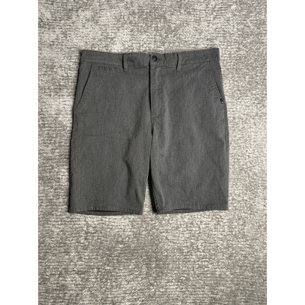 Quiksilver Shorts Mens 36 Gray Straight Fit Chino Walkshort Stretch Skate Golf